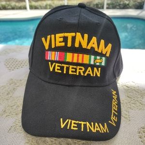 Vietnam Veteran Military ribbon hat NWOT